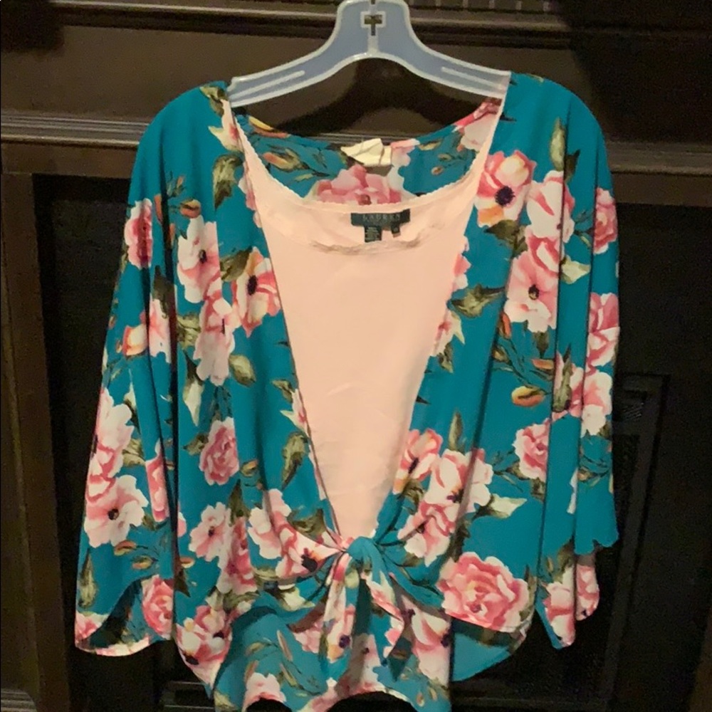 FLORAL TOP - Picture 3 of 5